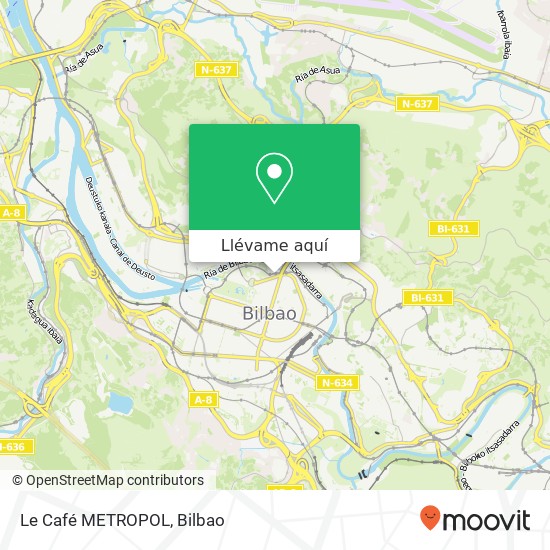 Mapa Le Café METROPOL