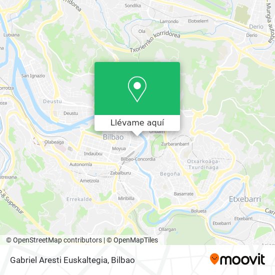 Mapa Gabriel Aresti Euskaltegia