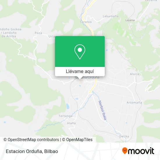 Mapa Estacion Orduña