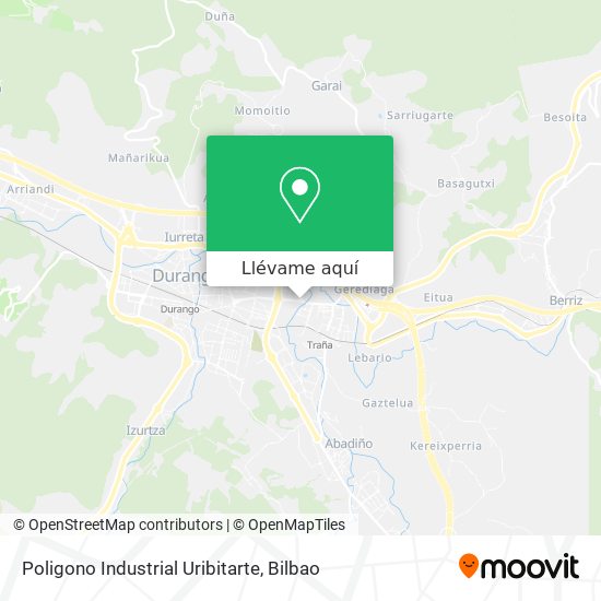 Mapa Poligono Industrial Uribitarte