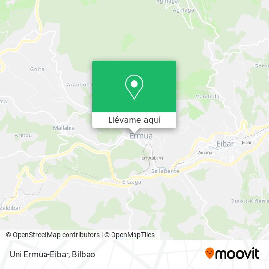 Mapa Uni Ermua-Eibar