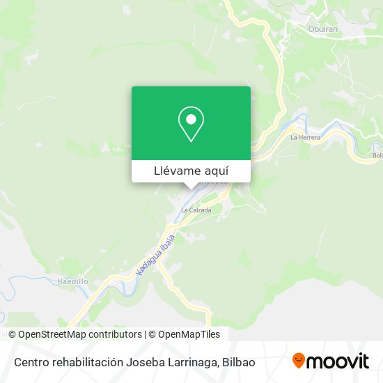 Mapa Centro rehabilitación Joseba Larrinaga