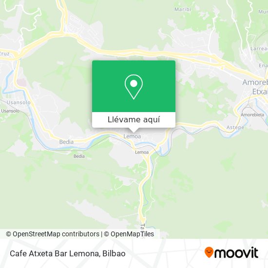 Mapa Cafe Atxeta Bar Lemona