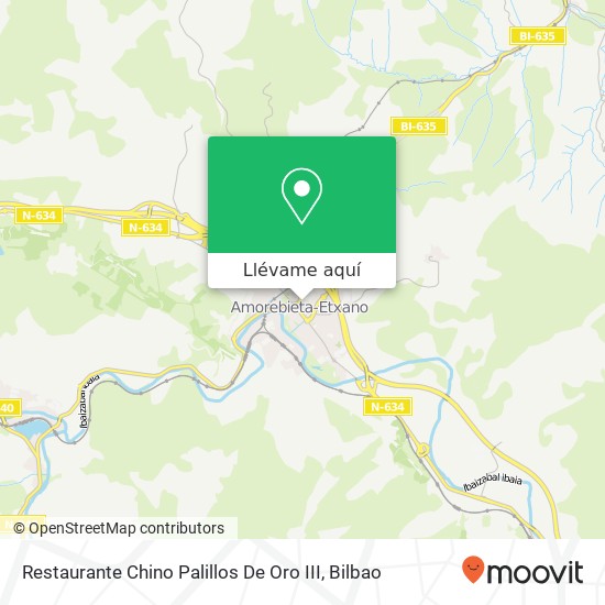 Mapa Restaurante Chino Palillos De Oro III