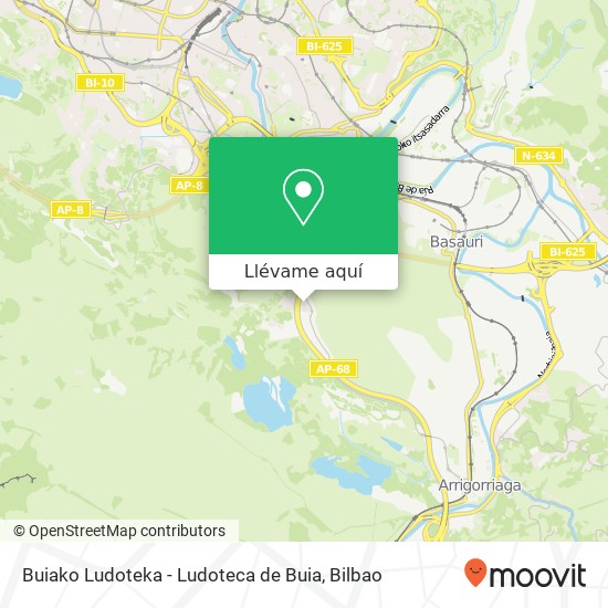 Mapa Buiako Ludoteka - Ludoteca de Buia