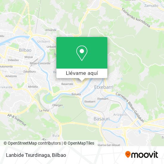 Mapa Lanbide Txurdinaga
