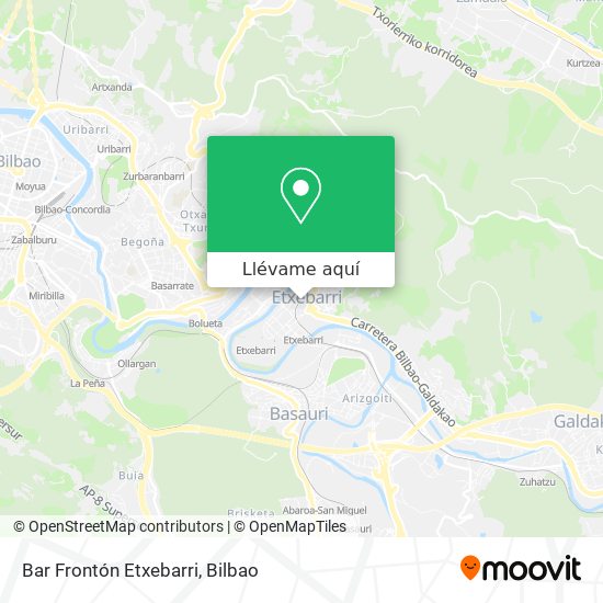Mapa Bar Frontón Etxebarri