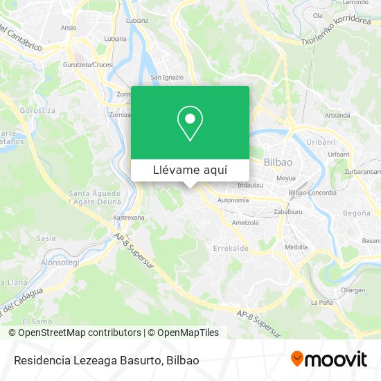 Mapa Residencia Lezeaga Basurto