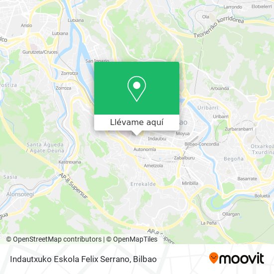Mapa Indautxuko Eskola Felix Serrano