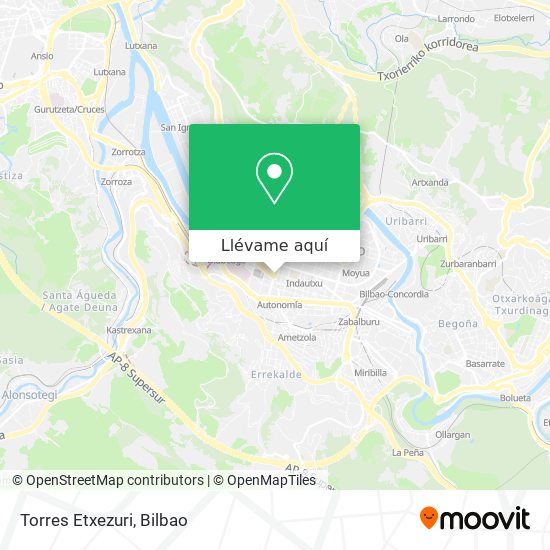 Mapa Torres Etxezuri