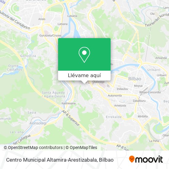 Mapa Centro Municipal Altamira-Arestizabala