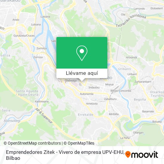 Mapa Emprendedores Zitek - Vivero de empresa UPV-EHU