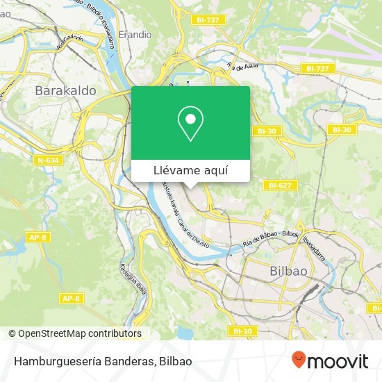 Mapa Hamburguesería Banderas