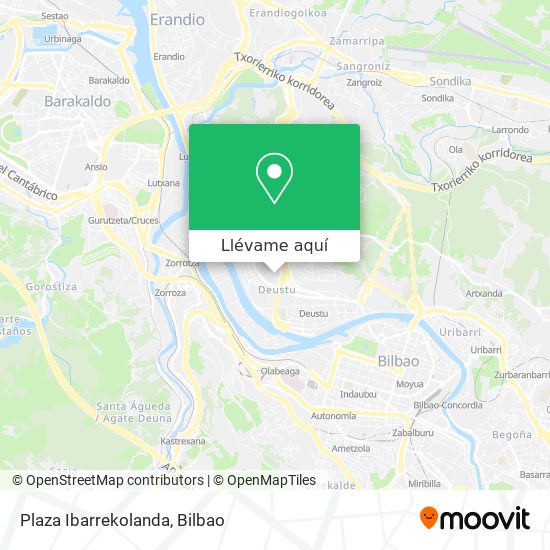 Mapa Plaza Ibarrekolanda