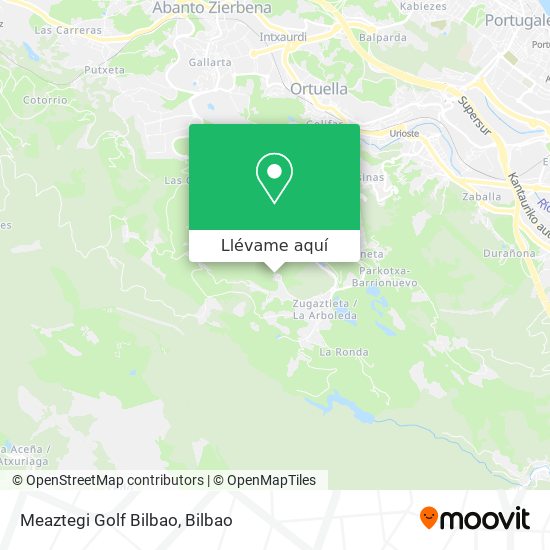 Mapa Meaztegi Golf Bilbao