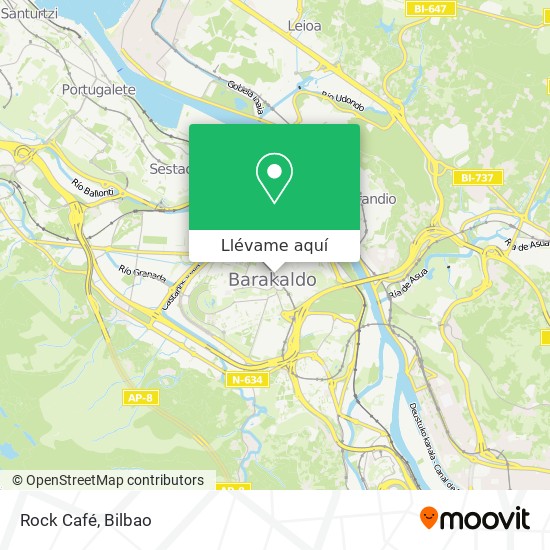 Mapa Rock Café