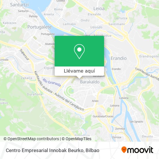 Mapa Centro Empresarial Innobak Beurko