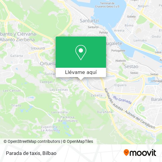 Mapa Parada de taxis
