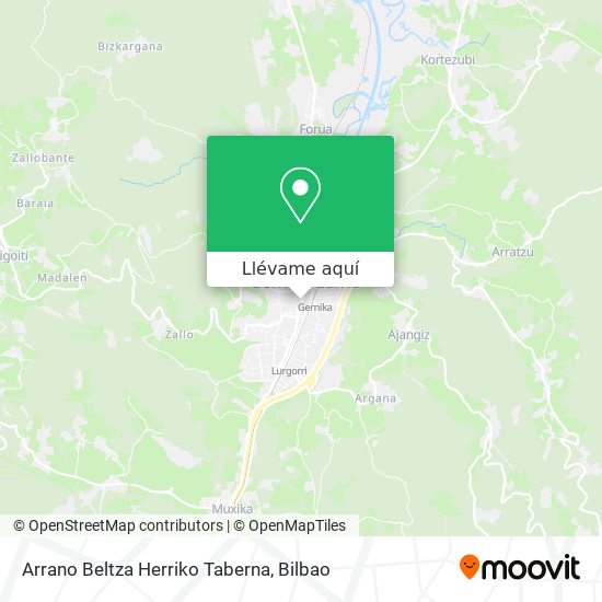 Mapa Arrano Beltza Herriko Taberna