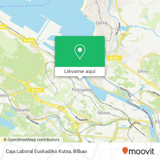 Mapa Caja Laboral Euskadiko Kutxa