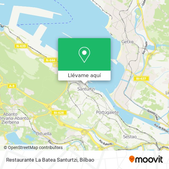 Mapa Restaurante La Batea Santurtzi