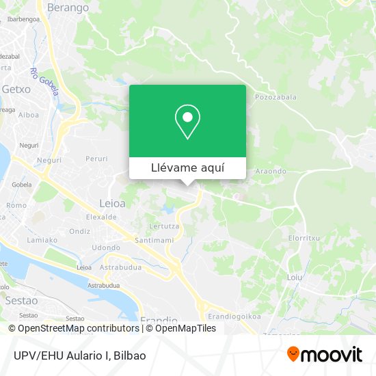 Mapa UPV/EHU Aulario I