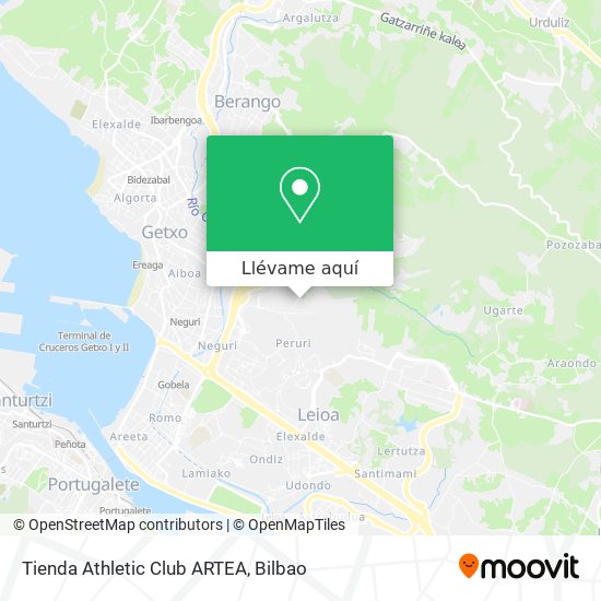 Mapa Tienda Athletic Club ARTEA