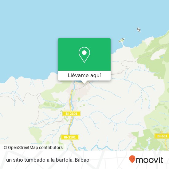 Mapa un sitio tumbado a la bartola