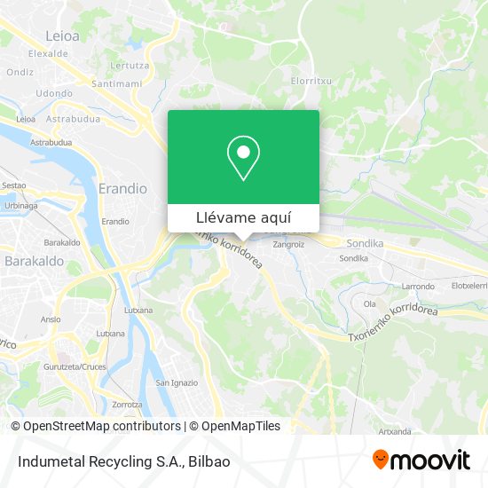 Mapa Indumetal Recycling S.A.