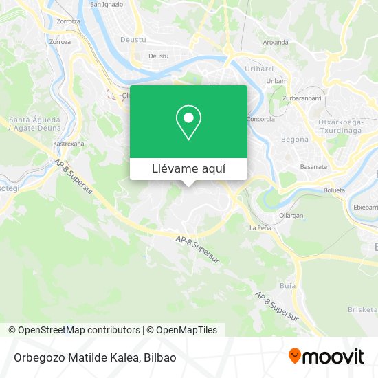 Mapa Orbegozo Matilde Kalea