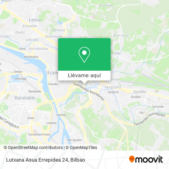 Mapa Lutxana Asua Errepidea 24