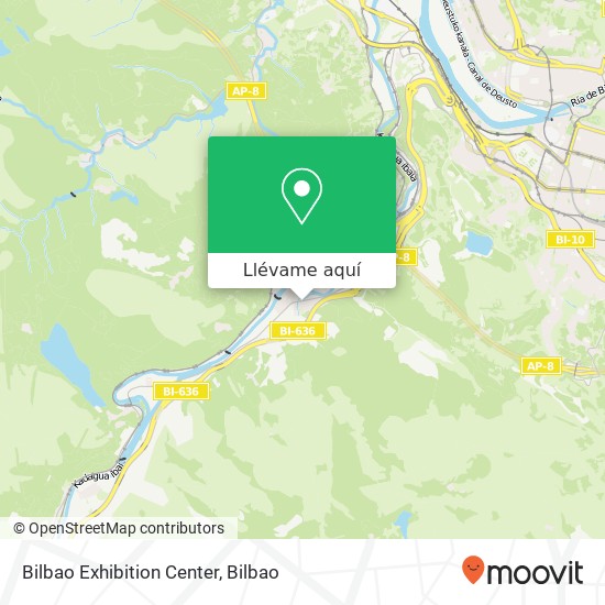 Mapa Bilbao Exhibition Center