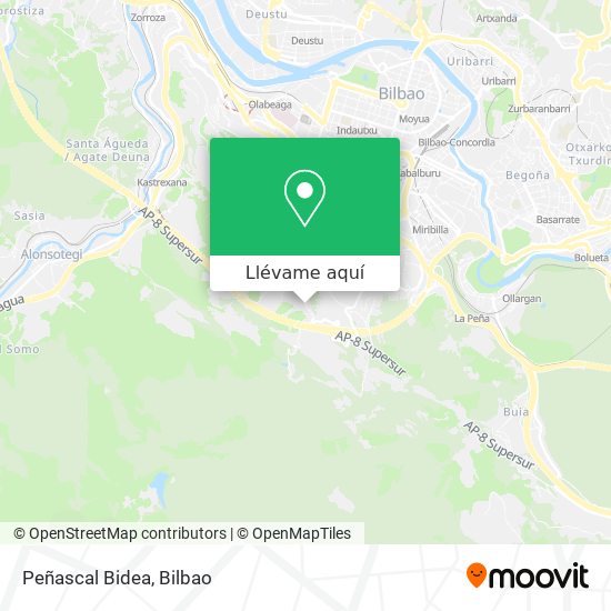 Mapa Peñascal Bidea