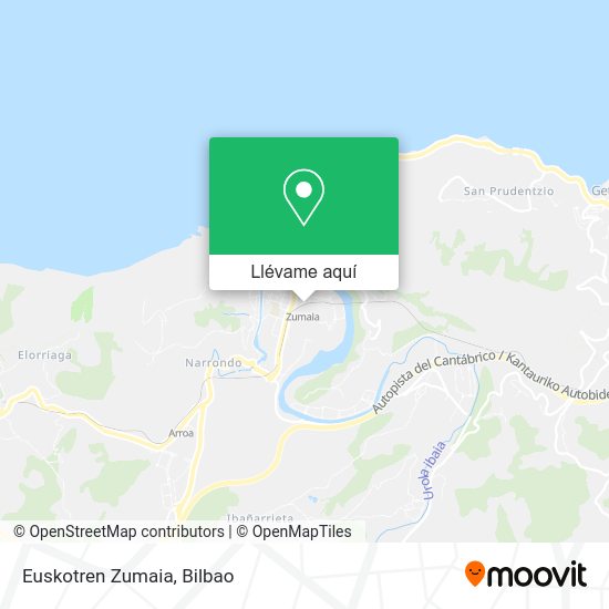Mapa Euskotren Zumaia