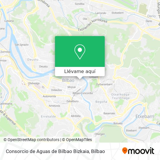 Mapa Consorcio de Aguas de Bilbao Bizkaia