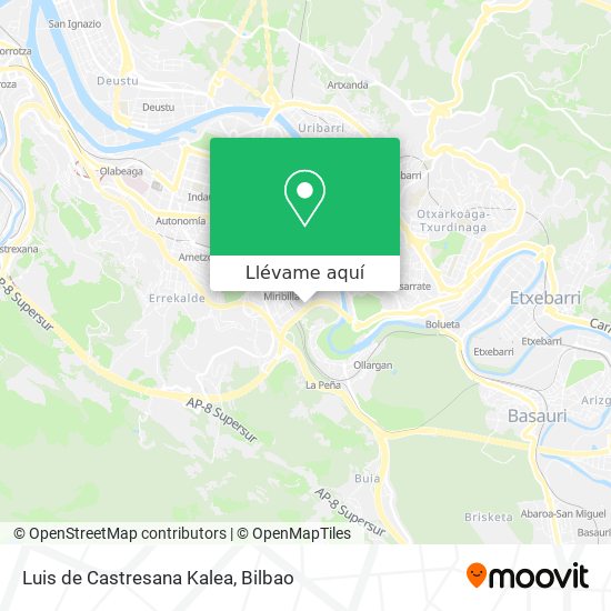 Mapa Luis de Castresana Kalea