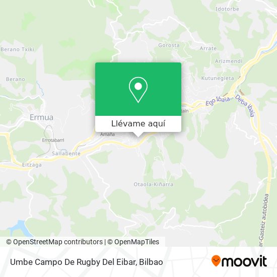 Mapa Umbe Campo De Rugby Del Eibar