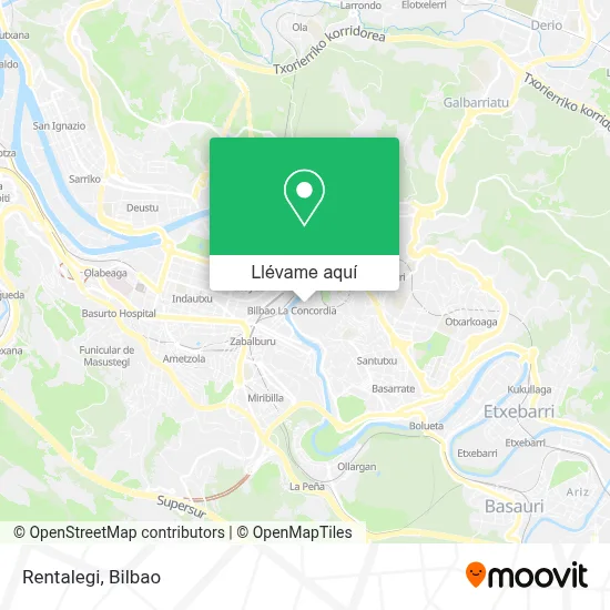 Mapa Rentalegi
