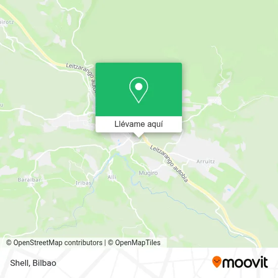 Mapa Shell