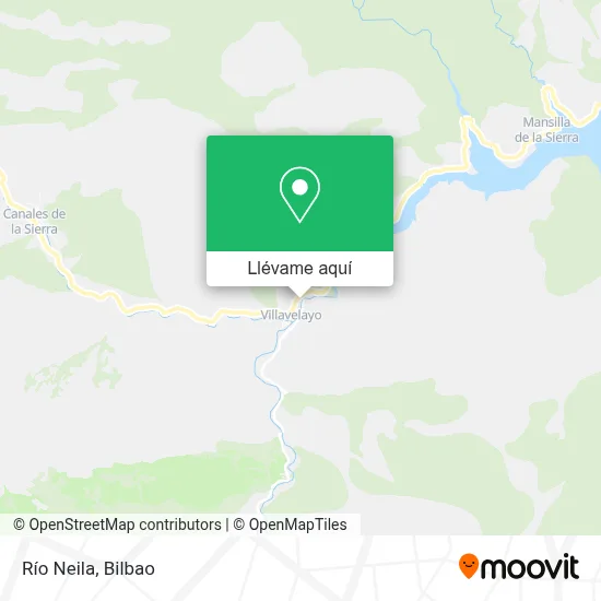 Mapa Río Neila