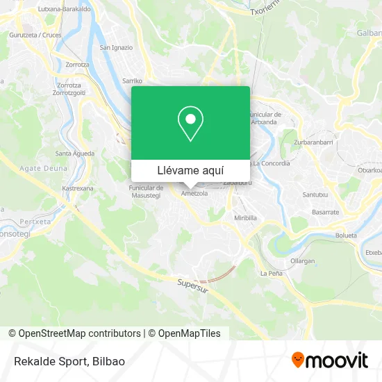 Mapa Rekalde Sport