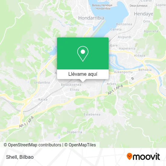 Mapa Shell