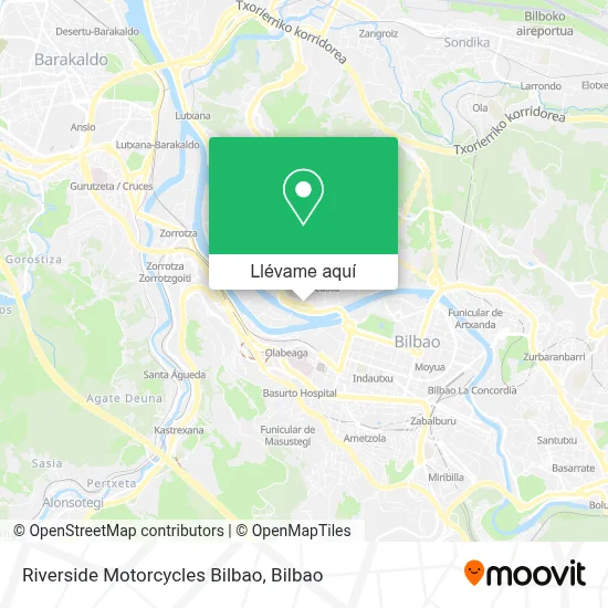 Mapa Riverside Motorcycles Bilbao