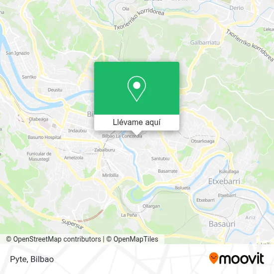 Mapa Pyte