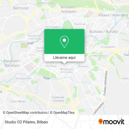 Mapa Studio O2 Pilates