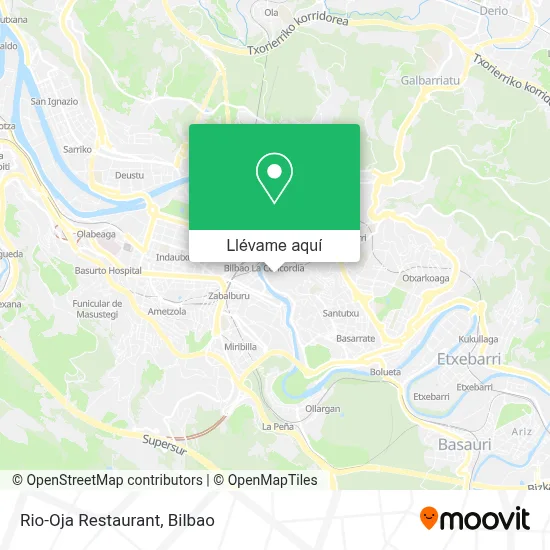 Mapa Rio-Oja Restaurant