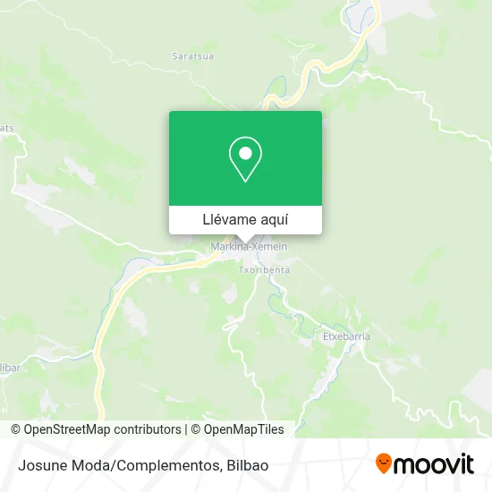 Mapa Josune Moda/Complementos
