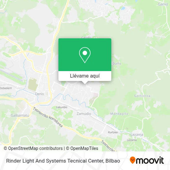 Mapa Rinder Light And Systems Tecnical Center