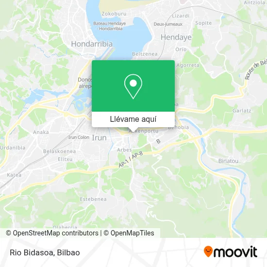 Mapa Rio Bidasoa