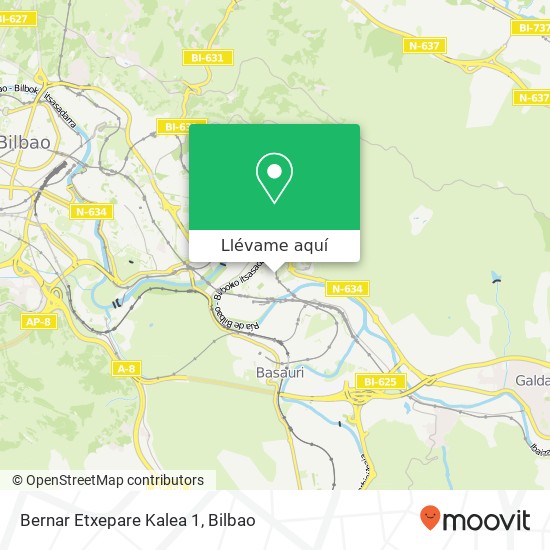 Mapa Bernar Etxepare Kalea 1